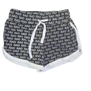 Jr. Cooper Kids Size 3 "Rad" Print Black & White Shorts 4156